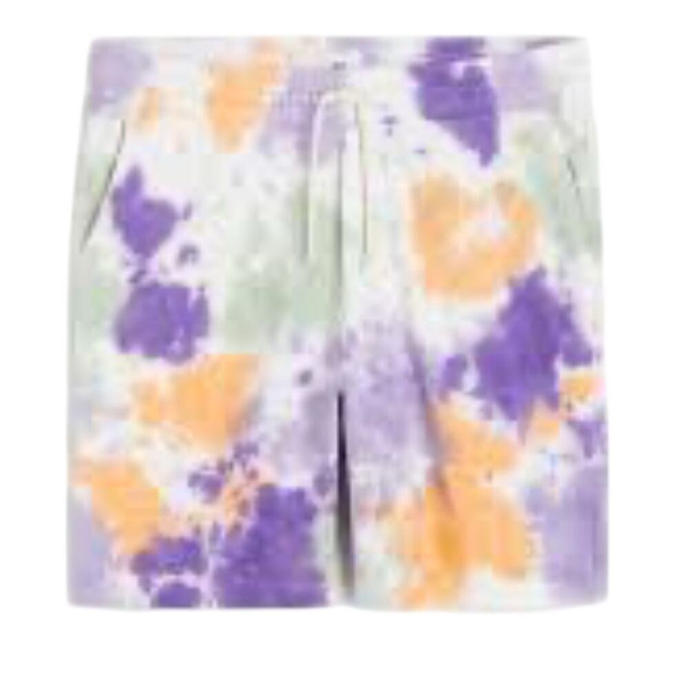 H&M Relaxed Fit Tie Dye Printed 7” Shorts Size S